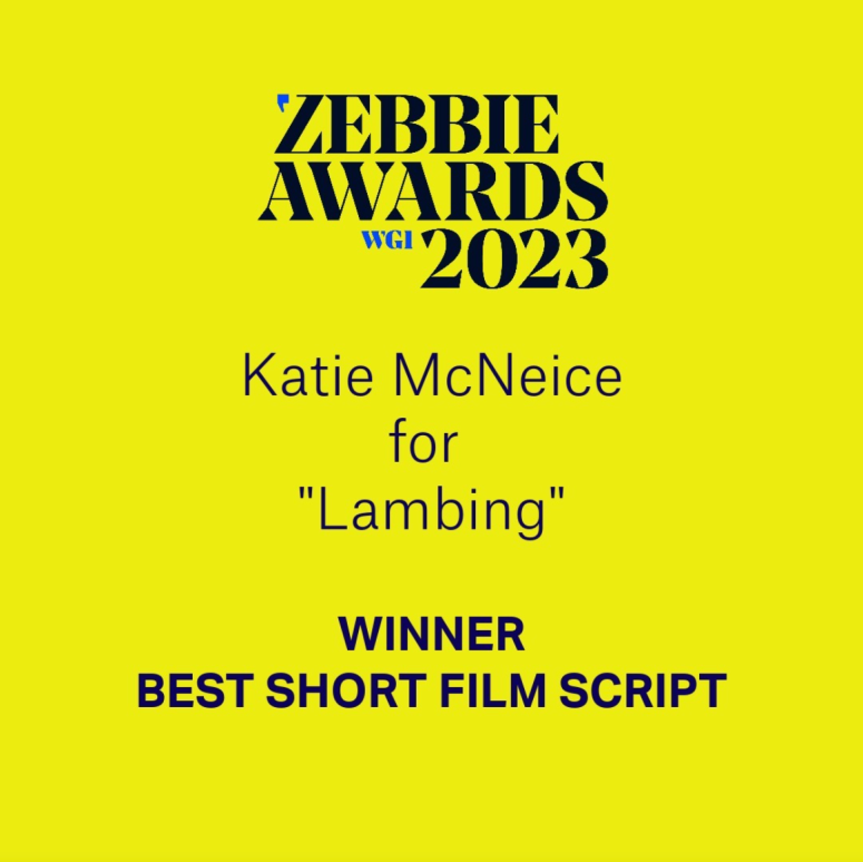 Lambing wins Best Short Film Script at the 2023 ZeBBies
